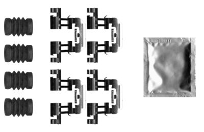 Комплектующие, колодки дискового тормоза TEXTAR 82542100