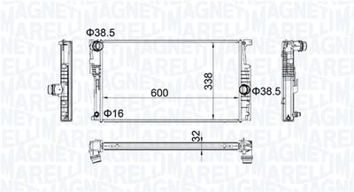 Radiators, Motora dzesēšanas sistēma MAGNETI MARELLI 350213202200