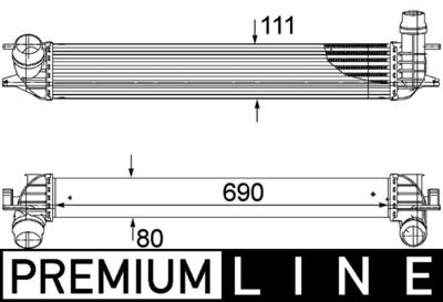 Интеркулер MAHLE CI 155 000P