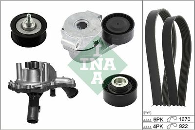 Ūdenssūknis + ķīļrievu siksnas komplekts Schaeffler INA 529 0301 30
