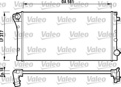Radiators, Motora dzesēšanas sistēma VALEO 732925