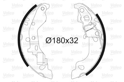 Bremžu loku komplekts VALEO 562990