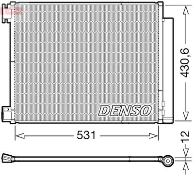 Конденсатор, кондиционер DENSO DCN23039