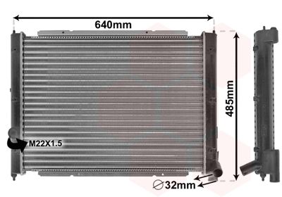 Radiators, Motora dzesēšanas sistēma VAN WEZEL 58002034