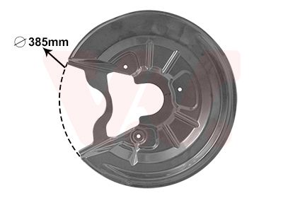 Dubļu sargs, Bremžu disks VAN WEZEL 7623374