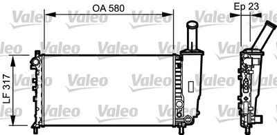 Radiators, Motora dzesēšanas sistēma VALEO 732923