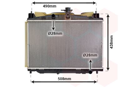 Radiators, Motora dzesēšanas sistēma VAN WEZEL 27002213