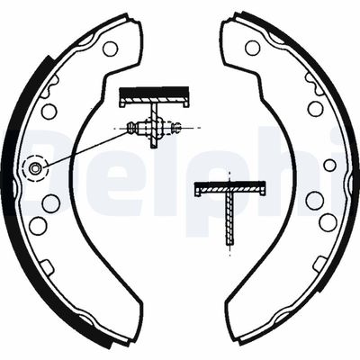 Bremžu loku komplekts DELPHI LS1311