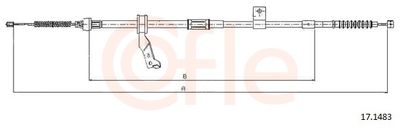 Тросик, cтояночный тормоз COFLE 17.1483