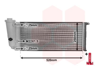 Radiators, Motora dzesēšanas sistēma VAN WEZEL 17002097
