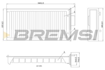 Filtrs, Salona telpas gaiss BREMSI FC1944C