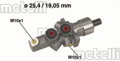 Главный тормозной цилиндр METELLI 05-0176