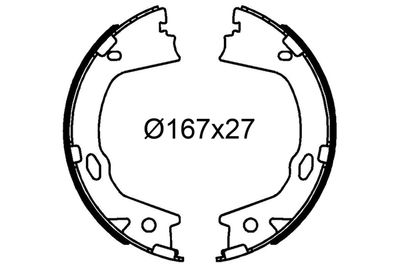 Bremžu loku komplekts VALEO 564315