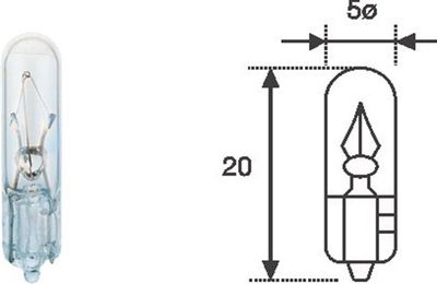 MAGNETI MARELLI 003721100000 Kvēlspuldze, Instrumentu paneļa