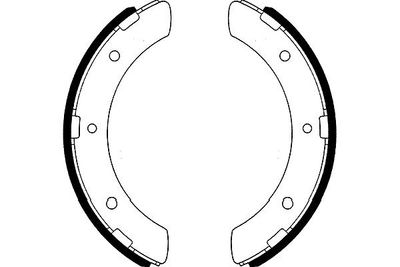 Bremžu loku komplekts KAVO PARTS KBS-6422