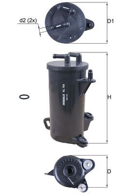 Топливный фильтр KNECHT KL 764D