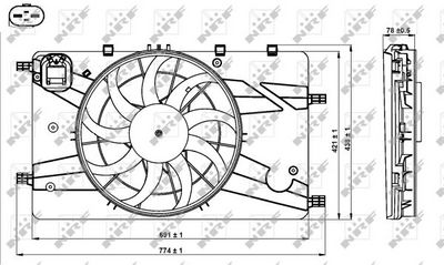Ventilators, Motora dzesēšanas sistēma NRF 47757