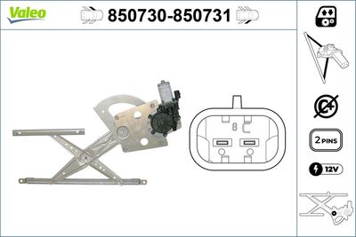 Стеклоподъемник VALEO 850730