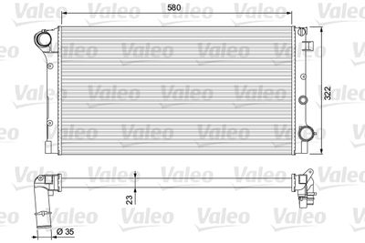 Radiators, Motora dzesēšanas sistēma VALEO 234924