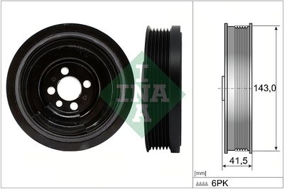 Ременный шкив, коленчатый вал Schaeffler INA 544 0182 10