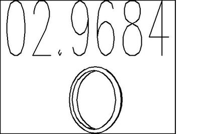 Blīvgredzens, Izplūdes caurule MTS 02.9684