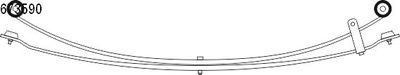 Многолистовая рессора CS GERMANY 10.673.590.00