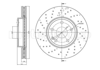 Bremžu diski METELLI 23-1489FC