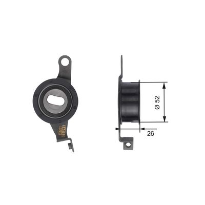 Натяжной ролик, ремень ГРМ GATES T41143