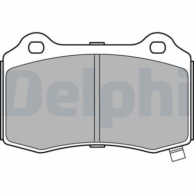 Комплект тормозных колодок, дисковый тормоз DELPHI LP3281