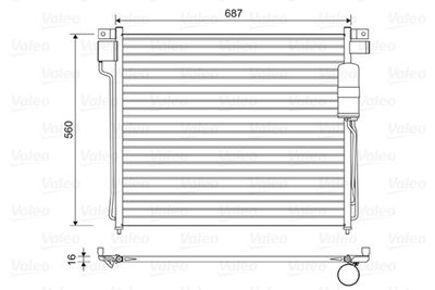 Конденсатор, кондиционер VALEO 814483