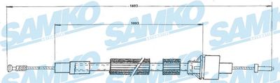 Трос, управление сцеплением SAMKO C0087C