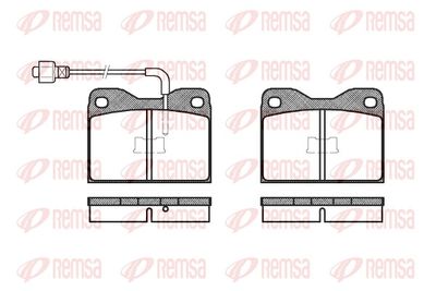 Комплект тормозных колодок, дисковый тормоз REMSA 0008.02