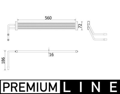 Eļļas radiators, Stūres vadība MAHLE CLC 93 000P