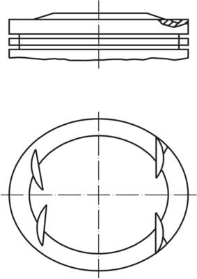 Поршень MAHLE 001 41 01