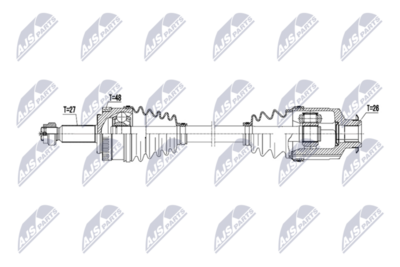 Приводной вал NTY NPW-HY-678