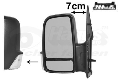 Ārējais atpakaļskata spogulis VAN WEZEL 5862801