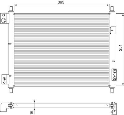 Конденсатор, кондиционер VALEO 815092