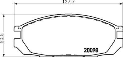 Bremžu uzliku kompl., Disku bremzes HELLA PAGID 8DB 355 006-251