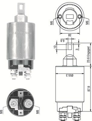 Ievilcējrelejs, Starteris MAGNETI MARELLI 940113050335