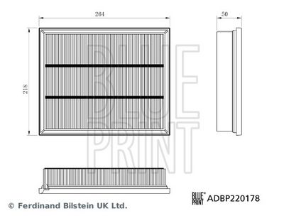 Воздушный фильтр BLUE PRINT ADBP220178