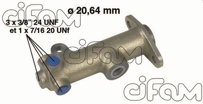 Galvenais bremžu cilindrs CIFAM 202-148