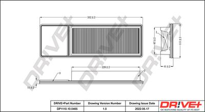 Gaisa filtrs Dr!ve+ DP1110.10.0465