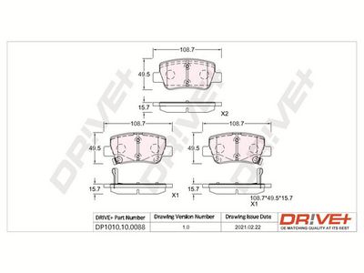 DRIVE+ KLOCKI HAMULCOWE Dr!ve+ DP1010.10.0088