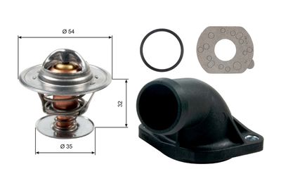 Termostats, Dzesēšanas šķidrums GATES TH13684K1