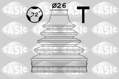 Комплект пыльника, приводной вал SASIC 1906120