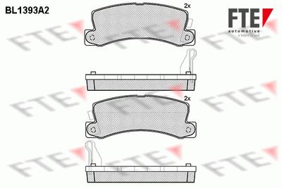 Комплект тормозных колодок, дисковый тормоз FTE 9010168
