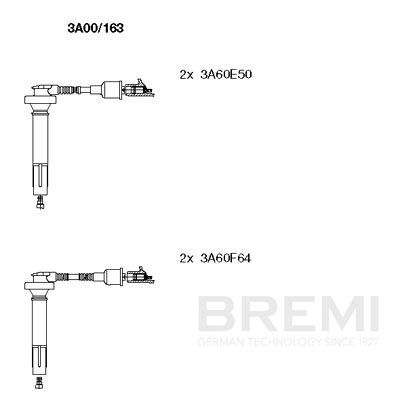 Augstsprieguma vadu komplekts BREMI 3A00/163