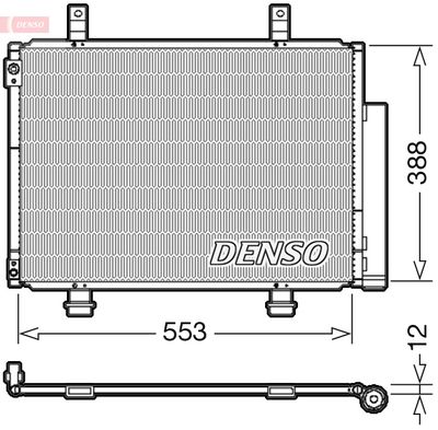 Конденсатор, кондиционер DENSO DCN47007