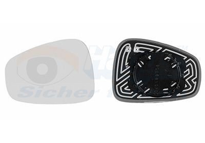 Spoguļstikls, Ārējais atpakaļskata spogulis VAN WEZEL 0160837