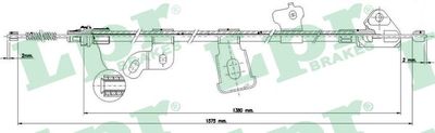 Тросик, cтояночный тормоз LPR C0890B